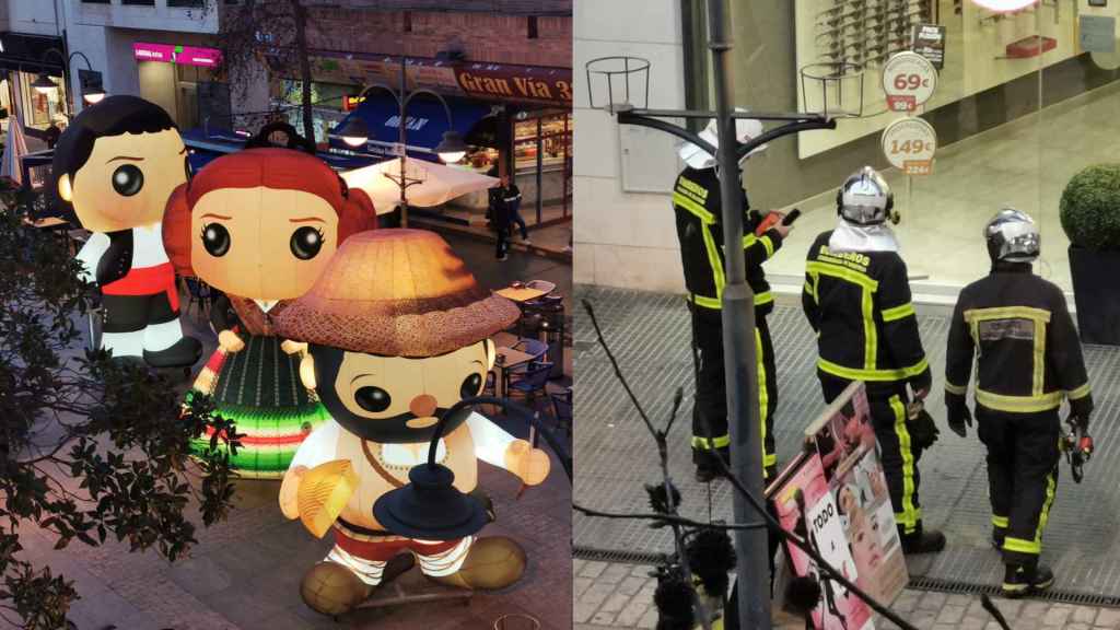 LA PRESENCIA DE LOS BOMBEROS PASA DESAPERCIBIDA AL COINCIDIR CON EL DESFILE DE CARNAVAL EN MAJADAHONDA